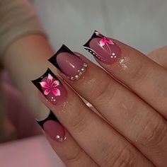 FREE SHIPPING ON ORDERS $9.95+ Buy 3 Get 1 More Free CODE: 4YOU Buy 5 Get 5 More Free CODE: 5FREE Short Dark Pink Nails, Nails Inspo Black Women, Cute Nails 2024, Shorties Nails Color, Short Nails Square Acrylic, Nail Designs With Bling, Black And Red Short Nails, Short Nail Overlay Ideas, Cute Short Black Nails