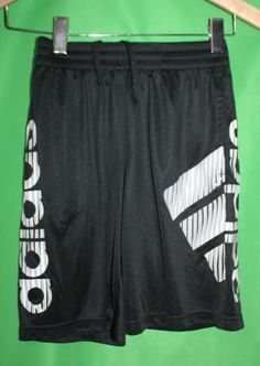 Adidas Black Aeroready Shorts With Graphic Youth Medium 10/12 Black Moisture-wicking Shorts For Spring, Sporty Black Athletic Shorts For Spring, Black Sporty Athletic Shorts For Spring, Black Sports Shorts For Spring, Adidas Black Summer Shorts, Black Adidas Shorts For Summer, Adidas Black Shorts, Black Adidas, Kids Boys