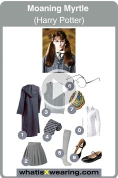 harry potter's outfit and accessories for her character in the movie, mary potter