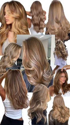 Hair Collage, Fresh Hair Color, Brown Hair Looks, Brown Hair Inspo, Brunette Hair With Highlights