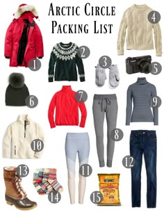 the arctic circle packing list for winter