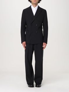 Find EMPORIO ARMANI Suit on Editorialist. Suit EMPORIO ARMANI Men color Black Armani Suits For Men, Armani Suits, Armani Collection, Armani Men, Italian Fashion Designers, Black Suits, Complete Outfits, Italian Fashion, Emporio Armani