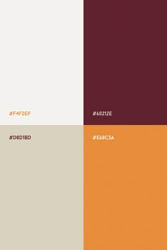 Burgundy and orange color palette with light beige and white. Strong brand colors. Maroon And White Color Palette, Orange And Maroon Color Palette, White And Red Palette, Cream Palette Colour Schemes, Maroon Beige Color Palette, Red Orange White Color Palette, Maroon Yellow Color Palette, Burgundy Orange Color Palette, Orange And Cream Color Palette