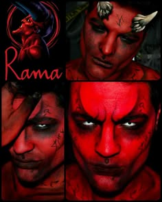 Devil Makeup Halloween, Mens Halloween Makeup, Beautiful Halloween Makeup, Demon Makeup, 2015 Halloween Costumes, Devil Makeup, Halloweenský Makeup, Beautiful Halloween, Devil Halloween