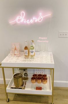 women cave, woman cave, hobby room, cozy hobby room 21st Birthday Mini Bar Cart Gift, Led Signs College Apartment, Bar Cart Colorful Glasses, Neon Sign Bar Cart, College Girl Apartment, College House Decor, Bar Cart Prints Colorful, Cave Woman, Apartment Bar