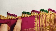 Saree Kuchulu Latest Designs, Kuchu Designs Saree, Saree Kuchu Designs Latest, Tassels Design