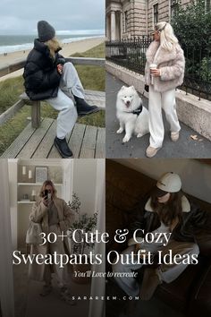 Get inspired with these cute Sweatpants Outfit Ideas for 2024 and 2025! From cozy and comfy looks to chic, casual aesthetics, these sweatpants outfits are perfect for cold weather. Whether you’re looking for school inspo, winter warmth, or just want to stay stylish and cozy, we’ve got you covered. Find casual, cute options in wide-leg and straight-leg styles that are both comfy and trendy for women this season. Embrace winter in style with these sweatpants looks! Casual Aesthetics, Long Camel Coat, Cold Weather Style, Matching Sweat Set, Slippers Outfit, Cute Sweatpants Outfit