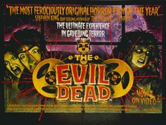 an advertisement for the evil dead movie