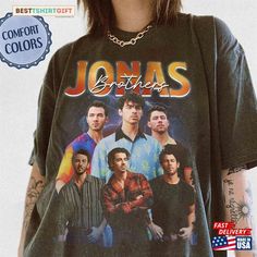 Comfort Colors Jonas Brothers Vintage Tee Bootleg Tour T-Shirt Hoodie Check more at https://besttshirtgift.com/product/comfort-colors-jonas-brothers-vintage-tee-bootleg-tour-t-shirt-hoodie/ 90s Shirts, Vintage Tee, Comfy Hoodies, Tour Shirt, Tour T Shirts, Vintage Tees