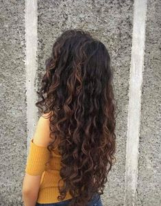 Long Dark Brown Curly Hair Natural, Curly Perm Long Hair, Long Layers On Curly Hair, Long 2b Hair, Waist Length Curly Hair, Extra Long Curly Hair, Long Brown Curly Hair, Curly Hairstyle Ideas