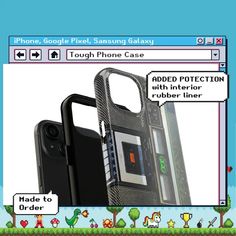 an image of a cell phone case on the computer screen