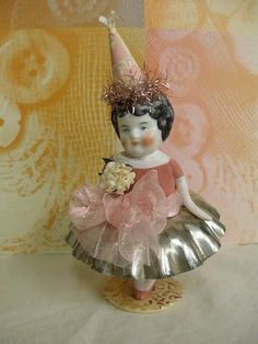 ♥ doll assemblage Tart Tins, Foto Transfer, Sweet Birthday, Junk Art