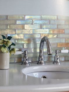 the bathroom sink is clean and ready to be used by someone who likes it on instagram