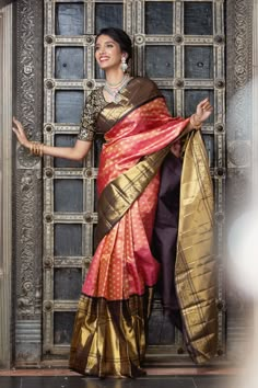 Pelli Sarees, Lehenga Saree Design, Bridal Sarees South Indian, Indian Bridal Sarees