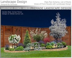 landscape design magazine cover with landscaping and trees in the foreground, surrounded by wooden fence