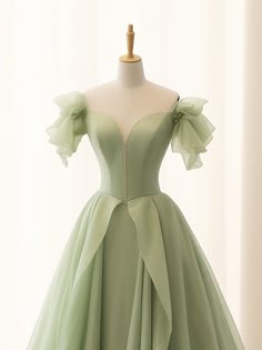 Prom Dress Green, Graduation Dresses Long, Tulle Long Prom Dress, Tulle Party Dress, Green Tulle, Long Formal Dress, Strapless Prom Dresses, White Prom Dress, Ball Gowns Evening