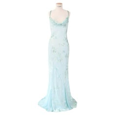 Check out this item from 1stdibs! Vintage turquoise beaded silk sheer floral layered wedding slip dress gown M L: https://www.1stdibs.com/id-v_23316412 Blue Vintage Wedding Dress, Turquoise Floral Dress, Turquoise Silk Prom Dress, Wedding Dress With Blue Accents, Turquoise Dress Outfit Wedding, 1stdibs Dress, Blue And White Prom Dress, Mamma Mia Wedding Dress, Aqua Wedding Dress