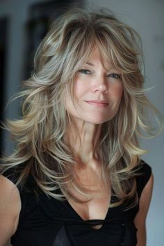 Bangs For Older Women, Long Layered Hair With Bangs, Long Shag Hairstyles, Best Hairstyles For Women, Long Shag Haircut, Layered Hair With Bangs, Haircuts For Medium Length Hair, Layered Haircuts For Medium Hair, Hairstyles And Haircuts