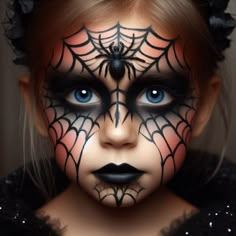 It’s always fun to dress up for Halloween! This article is here to inspire you with a selection of imaginative Halloween makeup ideas for kids! easy, zombie, cat, witch, princess, vampire, fairy, simple, cute, black cat, basic, wolf, boys, girls makeup, spider, cute, pumpkin, skeleton. Witch Makeup Ideas For Kids, Vampire Make Up Kids, Vampire Makeup Kids, Halloween Makeup Children, Spider Witch Makeup, Kids Vampire Makeup, Halloween Spider Makeup