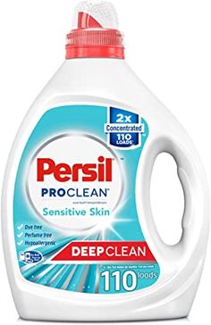 a bottle of persi proclean sanitizing solution on a white background