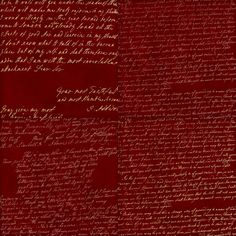 an old red paper with writing on it