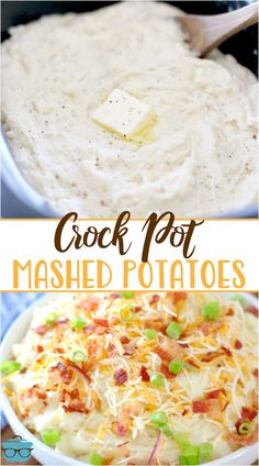 this crock pot mashed potatoes recipe is the perfect side dish for any holiday dinner