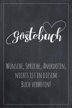 a blackboard with the words gutsebuch written in white on it and an image of