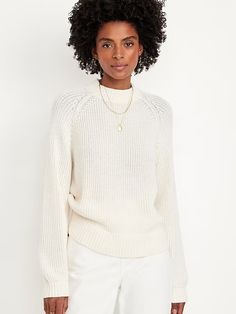 Shaker-Stitch Sweater | Old Navy Europe 2024, Winter Blouses, Textured Knit Sweater, Stitch Sweater, Neck Women, Soft Cardigan, Women Sweaters, Old Navy Women, Textured Knit