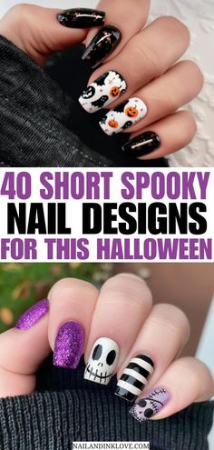 I just found the cutest spooky nail art almond ideas on this blog! The designs are so unique, and perfect if you love the almond shape. I’m obsessed with the Halloween nail art ideas, especially the witchy nails. If you’re looking for inspo for October, this is a must-see. Halloween Nail Art For Short Nails, Witchy Nails Short, Short Witchy Nails, October Nails Ideas, Fall October Nails, Witchy Nail Art, Almond Ideas, Spooky Nail Art, Nail Art Almond