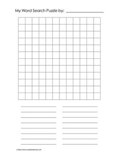 a printable worksheet for the word search