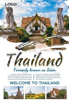 an advertisement for a travel company in thailand