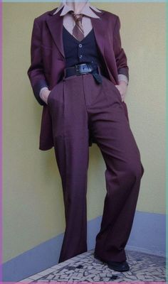 Male Librarian Outfit, Formal Nonbinary Outfits, Nonbinary Graduation Outfit, Mens Prom Outfits, Transmasc Formal Wear, Garconne Style Outfit, Casual Prom Outfits, Nonbinary Suit, Masc Suit