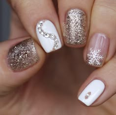 Square Nail Designs, Winter Nails Acrylic, Nail Colors Winter, Christmas Gel Nails, Her Nails, Nails Christmas, Christmas Nails Acrylic, Makeup Hacks, Winter Nail Art