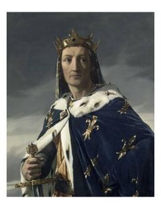 Giclee Print: Henri Lehmann Poster by Henri Lehmann : 24x18in Medieval France, King John, French Royalty, French History, Medieval History, Louis Xiv, A4 Poster, Vintage Artwork, Crusades