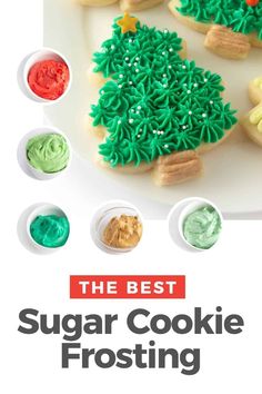 the best sugar cookie frosting recipe for christmas cookies and cupcakes with icing