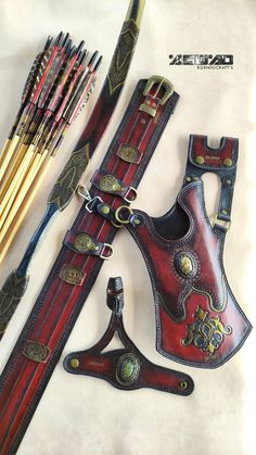 an assortment of different types of archery bows and arrows