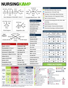 the nursing camp poster is shown with instructions for each patient's needs and their corresponding numbers