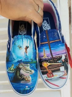 Af Shoes, Painted Apparel, Painting Sneakers, High Heel Art, Disney Painted Shoes, Artsy Shoes, Disney Princess Shoes, Custom Heels, Shoes Disney