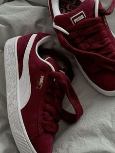 #red #redshoes #shos #redsneakers #redshoesoutfit #redsneakeroutfit #PUMAshoes #puma #PUMA #redaesthetic #redoutfit #wishlist #redshoe #redpumashoes Burgundy Nike Shoes, Burgundy Sneakers Outfit, Burgundy Sneakers, Pretty Sneakers, Trendy Shoes Sneakers, Preppy Shoes, Pretty Shoes Sneakers, Burgundy Shoes, Shoes Outfit Fashion