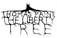 a black and white drawing of a tree with the word earth on it's roots