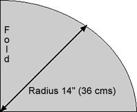 an image of a pie with the word radus on it and two arrows pointing in different directions