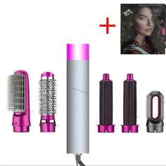 49086076747936|49086076780704|49086076813472|49086076846240 Spiral Curling Iron, Hair Curler Wand, Hot Comb, Electric Hair Brush, Hair Dryer Comb, Hair Blow Dryer, Dyson Airwrap, Iron Hair, Comb Set