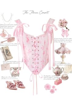 In the heart of our collection lies the Fleur Corset. Crafted from pure cotton in a delicate shade of pink, adorned with a bouquet of blooming flowers, it is designed for those captivated by romance and fairytale dreams. Drawing inspiration from the opulent Rococo style of the 18th century, this corset features structu Dreams Drawing, Pretty Corset, Coquette Theme, Western Coquette, Dollhouse Dresses, Modern Corset, Spring Ball, Fairy Stuff, Corset Styles