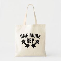 One More Rep work out tote bag Large Capacity Tote Bag For Gym, Large Capacity Gym Tote Bag, Rectangular White Gym Bag, White Tote Gym Bag, Gym Tote Bag, Work Out, Reusable Tote Bags, Bag Accessories, Tote Bag