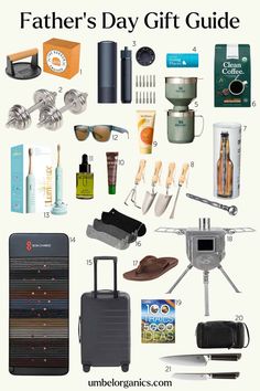 father's day gift guide for him and his son, including gifts from the store