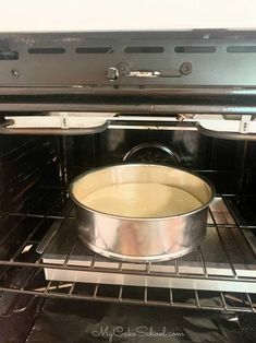 an empty pan is in the oven on top of the burner and it's ready to be cooked