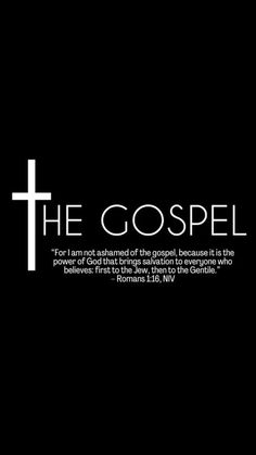 a black and white photo with the words,'the gospel'on it