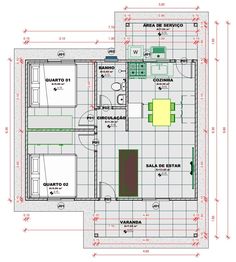 the floor plan for a small house