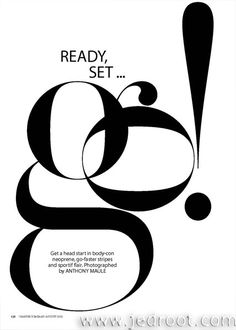 a black and white poster with the words ready, set, go written on it