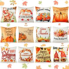 PRICES MAY VARY. Nullify Ample to Share: there are 12 pieces of the fall throw pillows in diverse fall Thanksgiving themed designs, ample enough to meet your demands of using replacing, and sharing in daily life or during the Thanksgiving celebrations; Note: they are not equipped with insert or filler Suitable Square Size: measuring about 18 x 18 inches/ 45 x 45 cm, the fall pillow covers can fit most standard pillow filler, Please note that the size is slightly smaller than the actual size in o Fall Couch Decor, Fall Couch, Gnome Thanksgiving, Thanksgiving Pillow, Fall Throw Pillow, Fall Color Schemes, Thanksgiving Pillows, Fall Pillow, Fall Throw Pillows